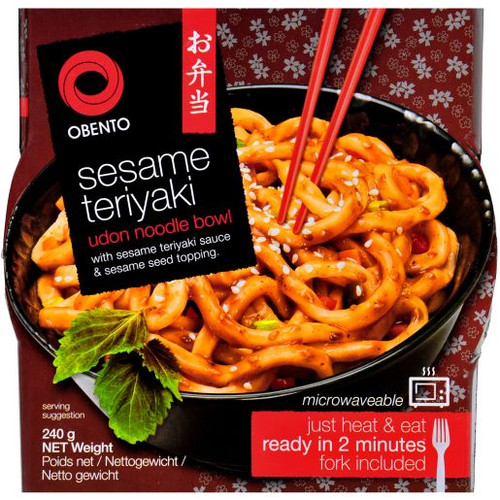 OBENTO SESAME TERIYAKI NOODLE BOWL 240GM