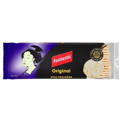 FANTASTIC RICE CRACKERS ORIGINAL 100GM