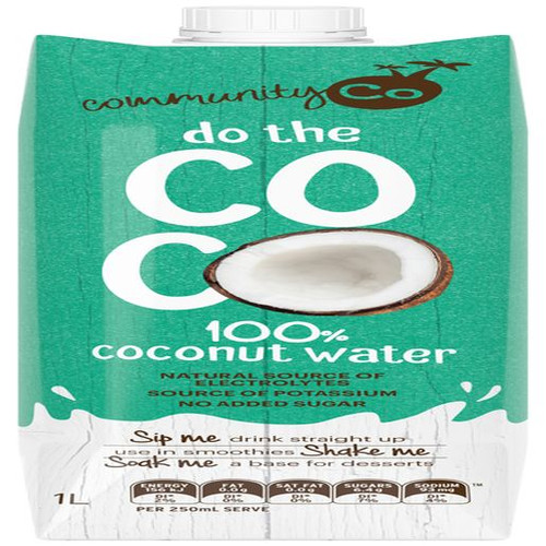 COMMUNITY CO COCONUT WATER 1L