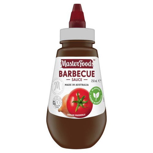 MASTERFOODS BBQ SAUCE SQUEEZY 250ML