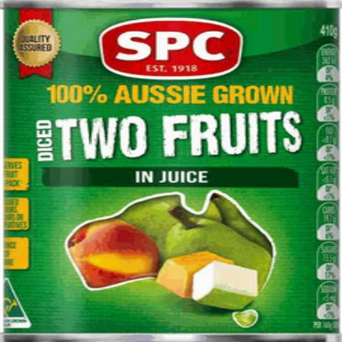 SPC TWO FRUITS IN JUICE 410GM
