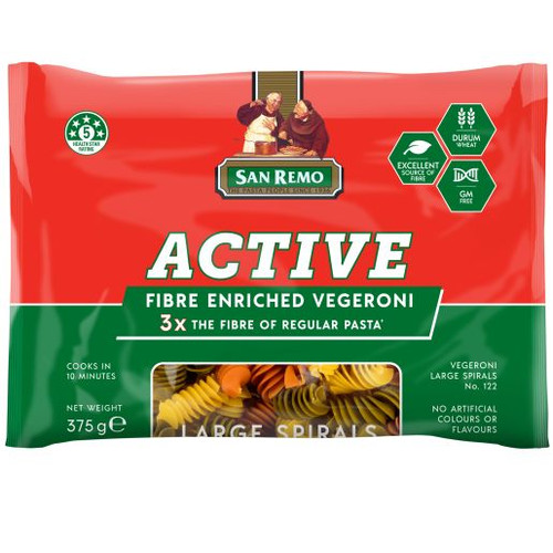 SAN REMO VEGERONI LARGE SPIRALS #122 375GM