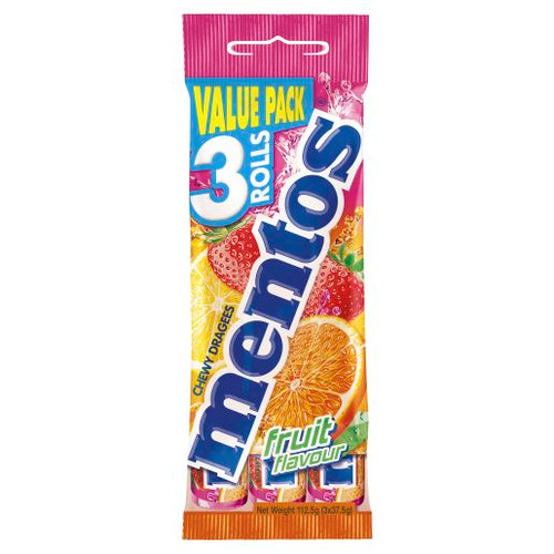 MENTOS FRUIT MULITPACK 3X37.5G