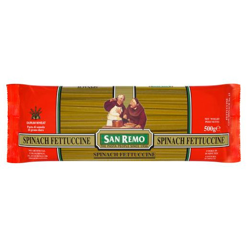 SAN REMO SPINACH FETTUCCINE #13 500GM