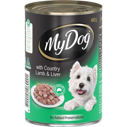 MY DOG COUNTRY LAMB & LIVER DOG FOOD 400GM