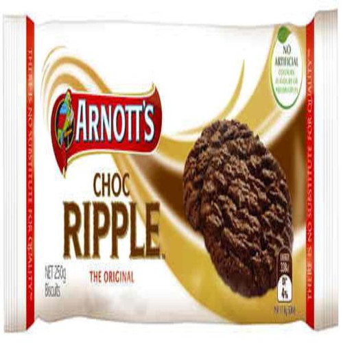 ARNOTTS BISCUITS CHOCOLATE RIPPLE 250GM