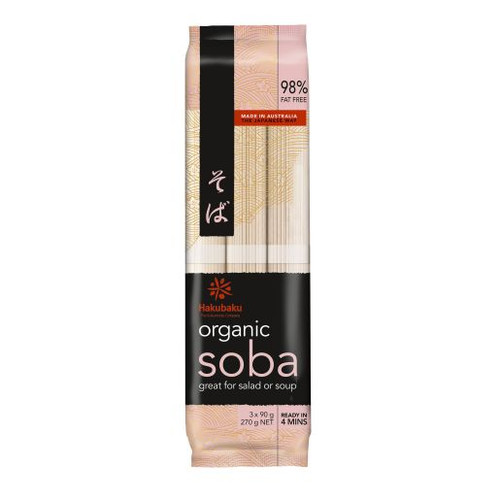 HAKUBAKU ORGANIC SOBA NOODLE 270GM