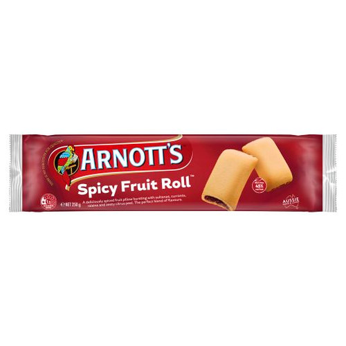 ARNOTTS BISCUITS SPICY FRUIT ROLL 250GM