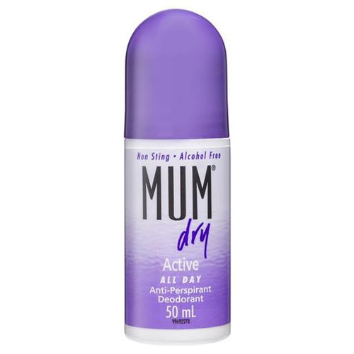 MUM DRY ACTIVE ROLL ON ANTIPERSPIRANT DEODORANT 50ML