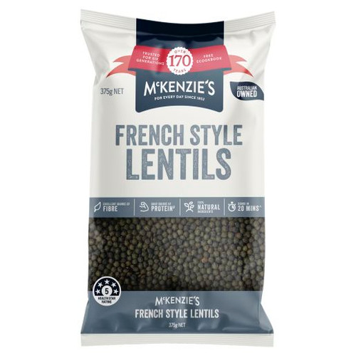 MCKENZIES FRENCH STYLE LENTILS 375GM