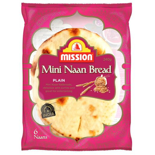 MISSION PLAIN MINI NAAN BREAD 240GM