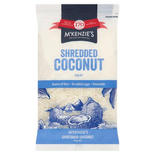 MCKENZIES SHREDDED COCONUT 215GM