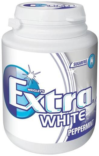 WRIGLEYS EXTRA WHITE 46 PIECE PELLET BOTTLE MEGAPACK 64GM
