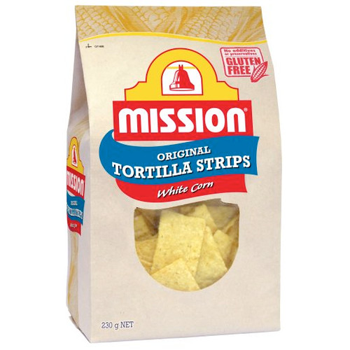 MISSION WHITE CORN TORTILLA CORN CHIPS 230GM