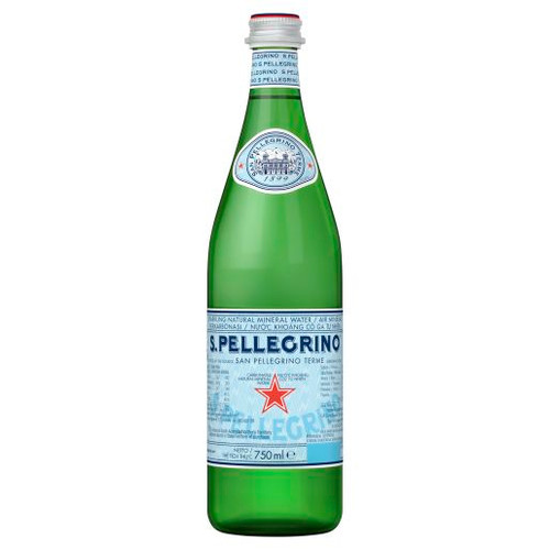 SAN PELLEGRINO SPARKLING MINERAL WATER 750ML