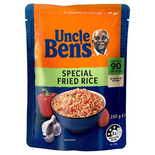 UNCLE BENS SPECIAL FRIED MICROWAVE RICE POUCH 250GM