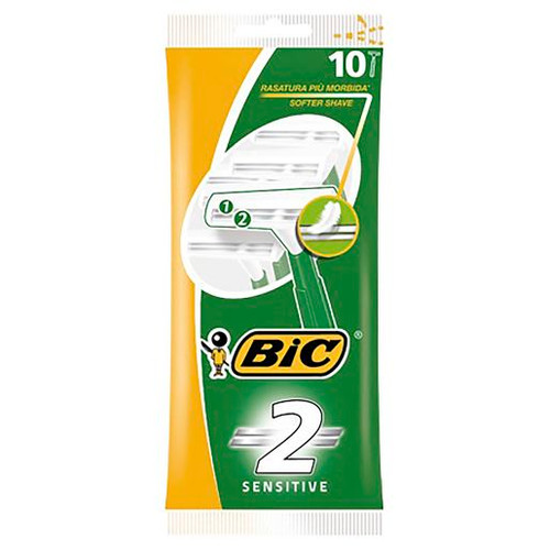 BIC SHAVER TWIN EASY SENSITIVE POUCH 10S