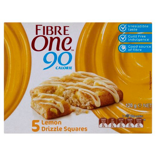 FIBRE ONE LEMON DRIZZLE BAR 120GM