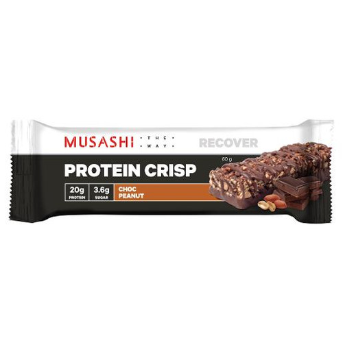MUSASHI CHOCOLATE PEANUT PROTEIN CRISP (EACH)