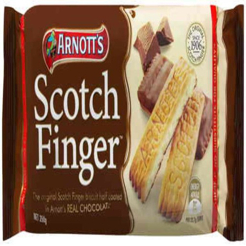 ARNOTTS BISCUITS CHOCOLATE SCOTCH FINGER 250GM