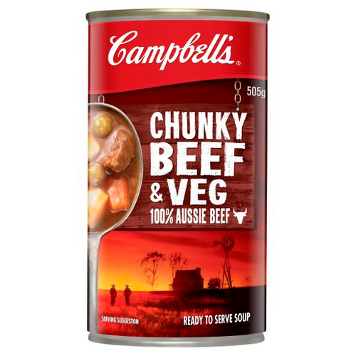 CAMPBELLS CHUNKY SOUP BEEF 505GM