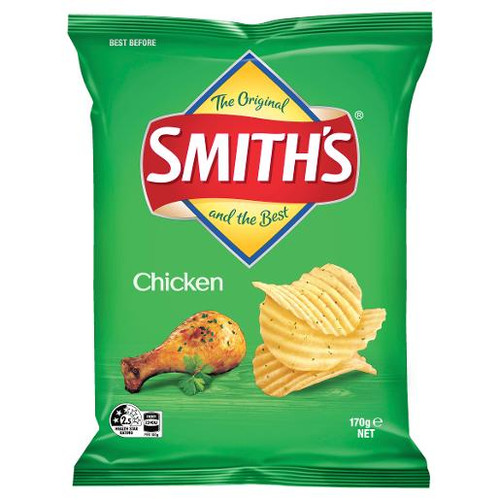 SMITHS CHICKEN CRINKLE CUT CHIPS 170GM