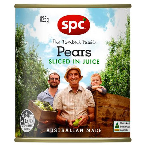 SPC SLICED PEAR IN NATURAL JUICE 825GM