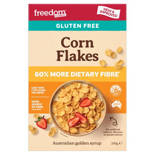 FREEDOM FOODS CEREAL CORN FLAKES 270GM