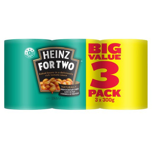 HEINZ TOMATO BAKED BEANS 3X300GM