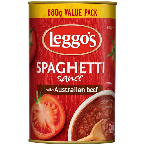 LEGGOS SPAGHETTI WITH BEEF PASTA SAUCE 680GM