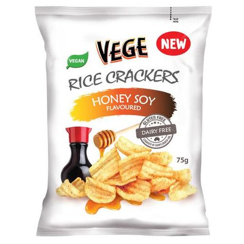 AJITAS HONEY VEGE RICE CRACKERS 75GM