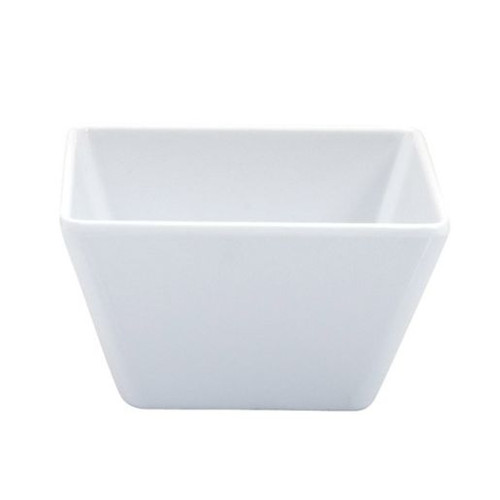 TRENTON MELAMINE WHITE SQUARE BOWL 100X60