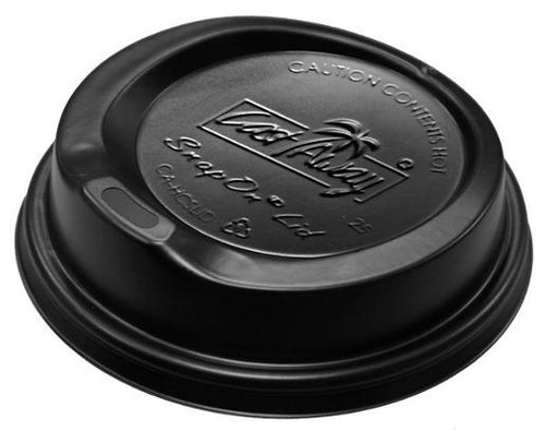 CAST AWAY BLACK COFFEE SIPPER LIDS SUIT SINGE/DOUBLE WALL (CA-HCSLIDB) 100S