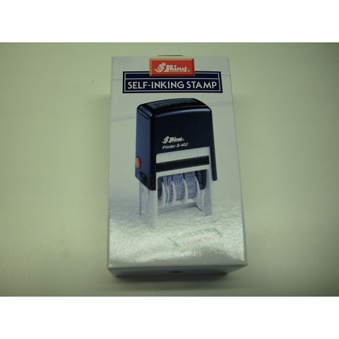 SHINY SELF INKING DATER STAMP S407 Entered