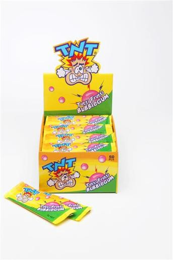 TNT TUTTI FRUTTI BUBBLEGUM 9GM (Carton of 50)