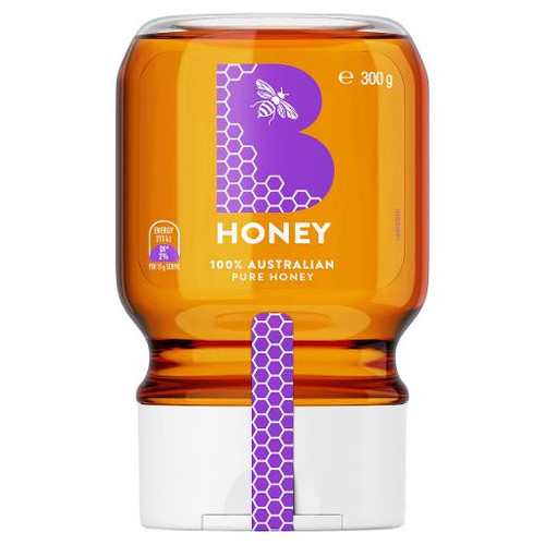 B HONEY AUSTRALIAN PURE SQUEEZE HONEY 300GM