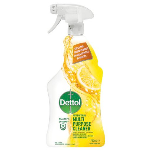 DETTOL MULTI PURPOSE CLEANER CITRUS LEMON LIME TRIGGER 750ML
