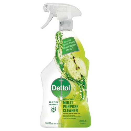 DETTOL MULTI PURPOSE CLEANER CRISP APPLE BURST TRIGGER 750ML