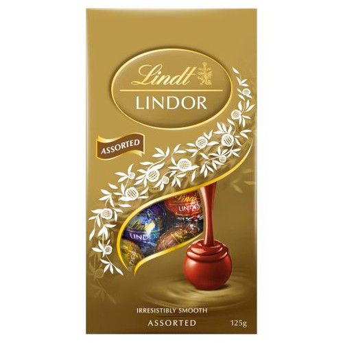 LINDT LINDOR ASSORTED SHARE BAG 125GM