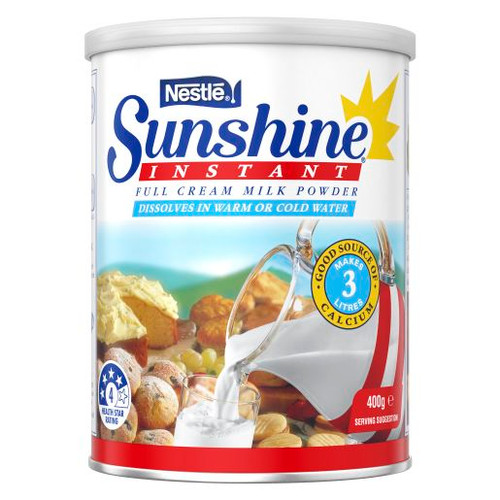 SUNSHINE FULL CREAM INSTANT MILK 400GM