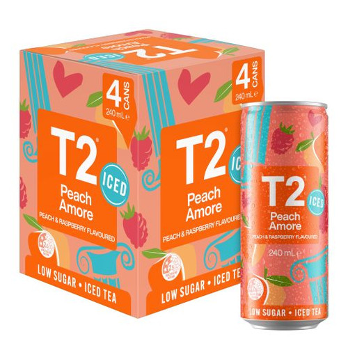 T2 PEACH ICED TEA 4X240ML