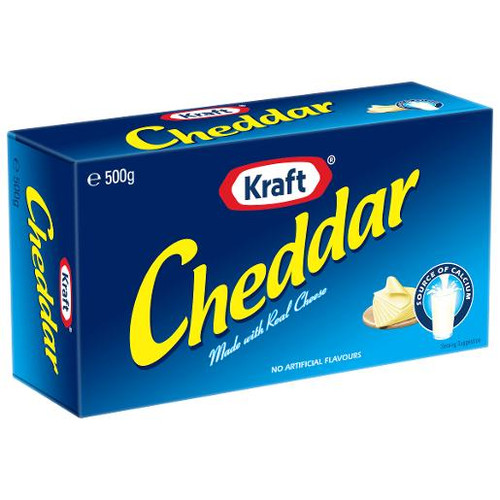 KRAFT CHEDDAR BLOCK 500GM