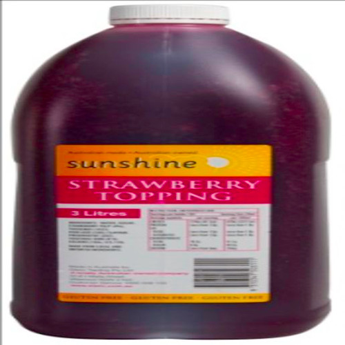 SUNSHINE STRAWBERRY TOPPING 3L
