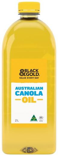 BLACK & GOLD AUSTRALIAN CANOLA OIL 2L