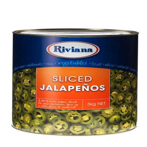 RIVIANA SLICED JALAPENO PEPPERS 3KG