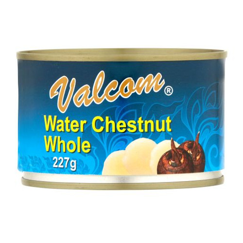 VALCOM WATER CHESTNUT WHOLE 227GM (Carton of 12)