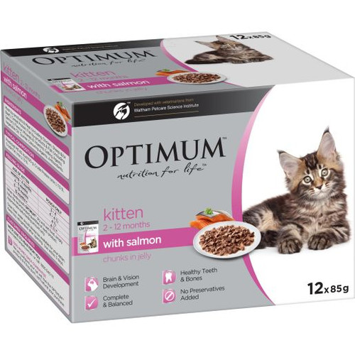 PURINA HEALTHY DEVELOPMENT CHUNKS IN JELLY SALMON SVMP KITTEN FOOD 12X85GM