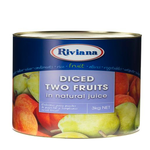 Riviana Two Fruits In Natural Juice 3Kg