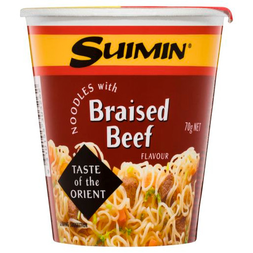 SUIMIN BRAISED BEEF CUP 70GM (Carton of 12)