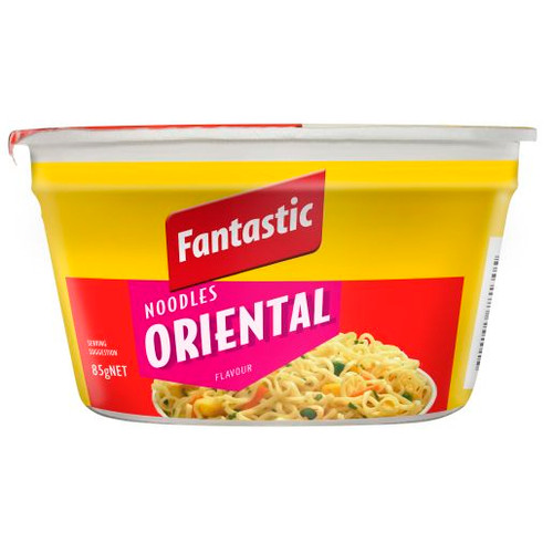 FANTASTIC NOODLES BOWL ORIENTAL 85GM (Carton of 12)